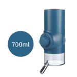 Pet Waterer Ball Feeder Hengevannskopp for Hund Hengebur Kjæledyrvannkopp 700ML (Blå)