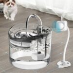 Pets Automatisk Sirkulerende Stille Vannbeholder Som Ikke Lekker Elektrisitet, Spesifikasjon: UK Stikkontakt, Stil: Transparent Farge
