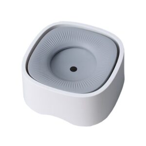 Pets No Wet Mouth Flytende Skål for Katter og Hunder Flytende Drikkefontene Skål (Hvit)