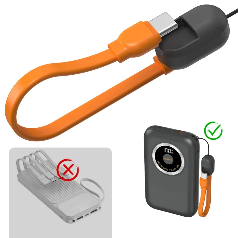 Powerbank Dudao K21 Mini 10000mAh 22.5W USB-A / USB-C - grå