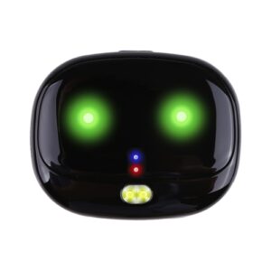 ReachFar RF-V47 IP67 Multifunksjons Mini GPS Kjæledyr Tracker med LED Lys & Silikonetui (Svart)