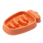 Reddikformet hundesaktevannskål, anti-tippskål for kjæledyr (oransje)