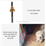 Retro Juleklokke Metall Veggklokker For Hundetrening Dørklokke Hjemmedekorasjon (Svart)
