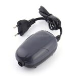 RS-290 220V 3W Enkeltuttak Justerbar Strøm Stille Akvarium Luftpumpe Fisketank Oksygen Luftpumpe