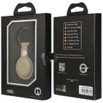 Audi syntetisk skinn AirTag-etui - beige