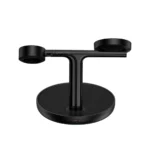 Baseus Swan induksjonslader (kompatibel med MagSafe) stativ for iPhone, Apple Watch, AirPods + 1m USB-C-kabel svart (WXTE000101)