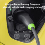 Green Cell GC Snap Type 2 EV-ladekabel 11kW 7m for Tesla Model Y 3 S X, VW ID.4, Kia EV6, Hyundai IONIQ 5, Ford Mach-E