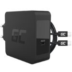 Grønn Celle USB-C 60W Lader PD med USB-C-kabel for Apple MacBook Pro 13, Asus ZenBook, HP Spectre, Lenovo ThinkPad og andre