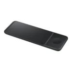 Samsung Trio EP-P6300TBEGEU 3i1 induksjonslader for telefon / Galaxy Watch / Buds - svart + nettadapter + kabel