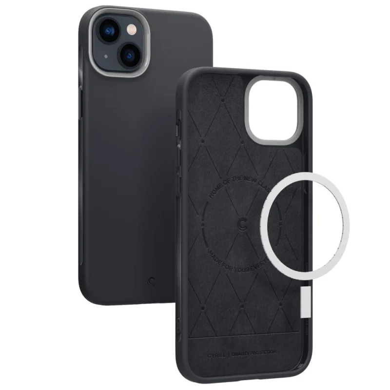 Spigen Cyrill Ultra Color Mag-deksel med MagSafe for iPhone 14 Plus - Mørk grå