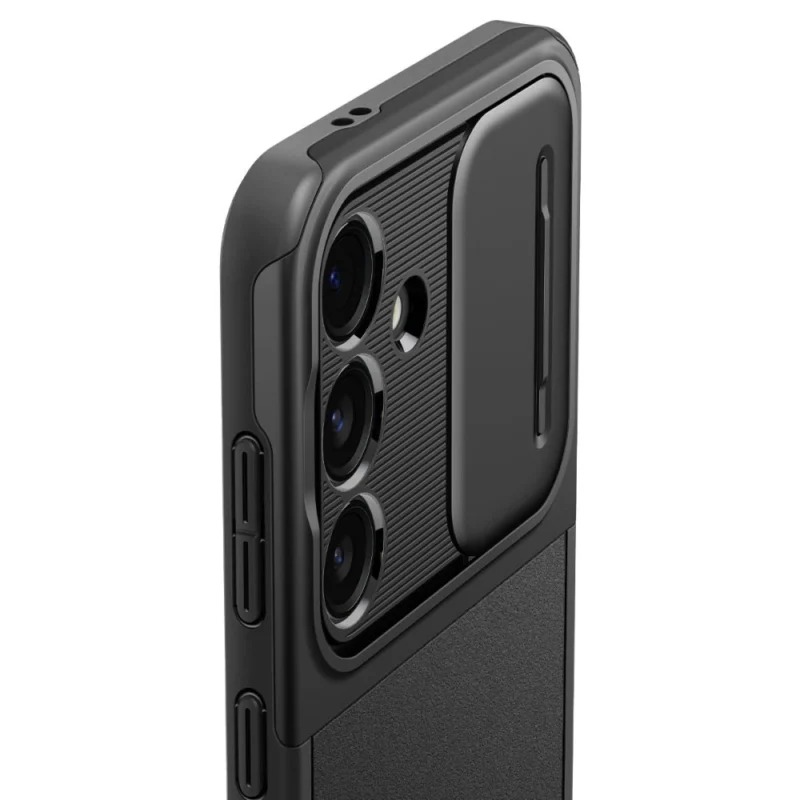 Spigen Optik Armor-deksel for Samsung Galaxy S24 - Svart