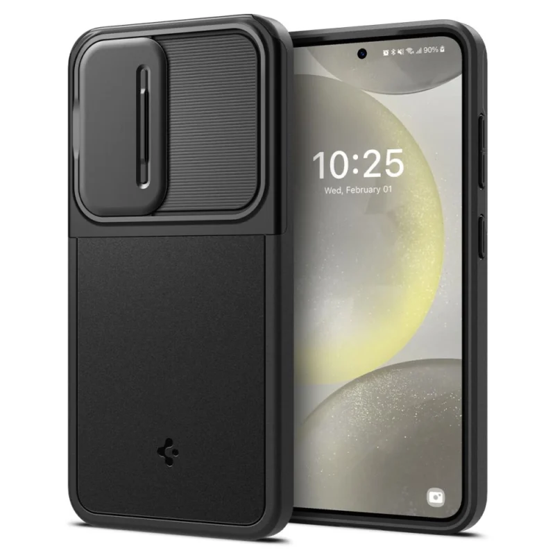 Spigen Optik Armor-deksel for Samsung Galaxy S24 - Svart