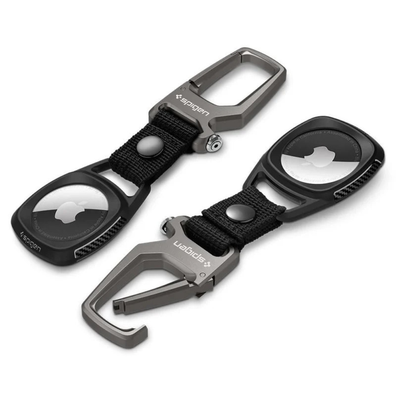 Spigen Rugged Armor-deksel for Apple AirTag - Matt Svart