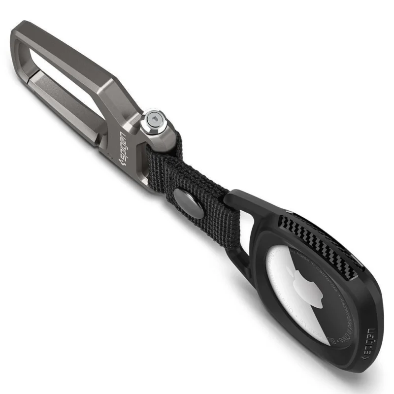 Spigen Rugged Armor-deksel for Apple AirTag - Matt Svart