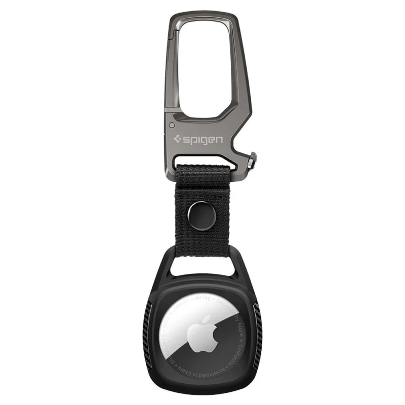 Spigen Rugged Armor-deksel for Apple AirTag - Matt Svart