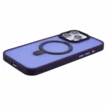 Til iPhone 16 Pro Magnetisk Deksel med Stativ TPU+PC Mobildeksel - Lilla