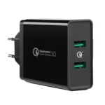 Ugreen lader 2xUSB-A 36W QC3.0 svart (CD161)